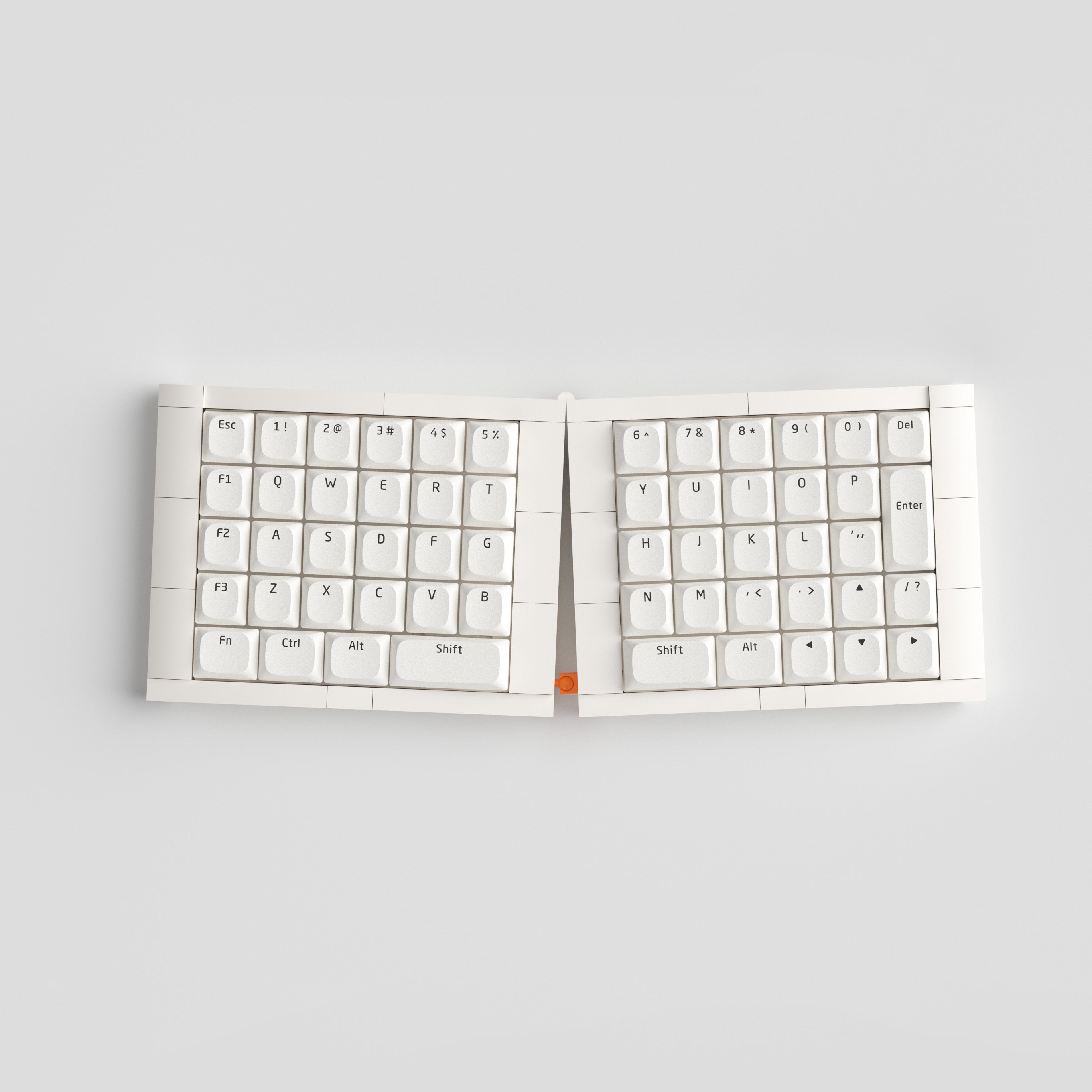 KBDcraft Israfel 50% Ergo Split Low Profile Mechanical Keyboard