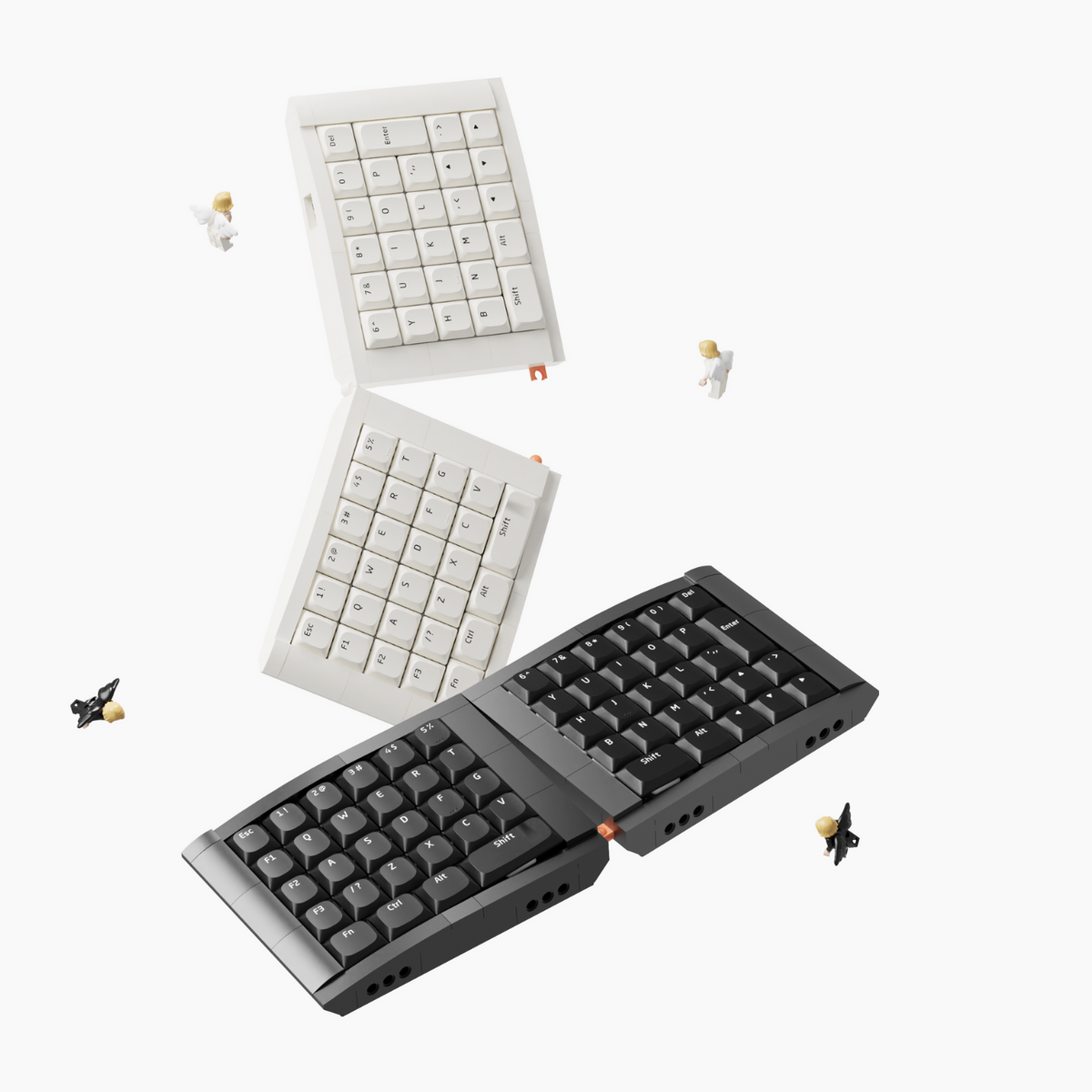 KBDcraft Israfel 50% Ergo Split Low Profile Mechanical Keyboard