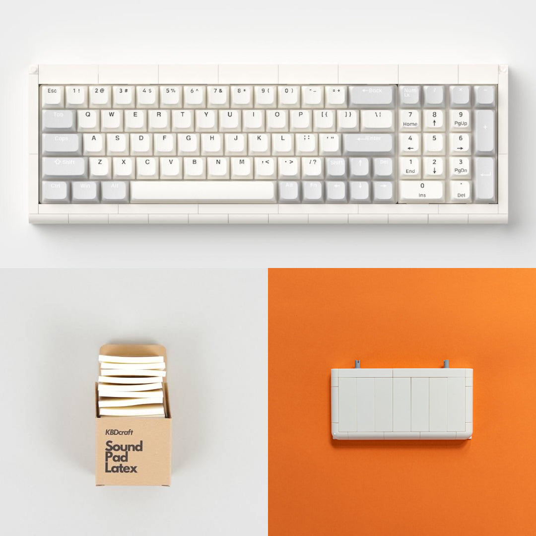 Adam X with Wrist Rest New · Sound Pad – KBDcraft