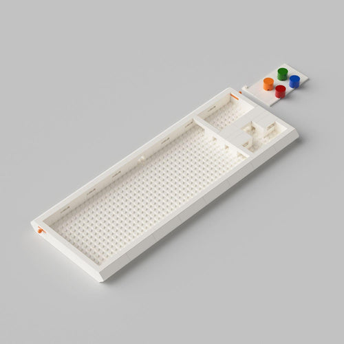 KBDcraft Case Sachiel - White 85% TKL Mechanical Keyboard Case Brick-Built